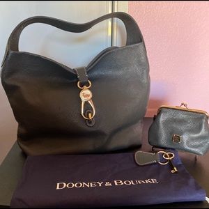 D&B Logo lock bag, framed purse and key fob